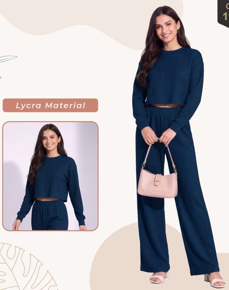 Rajnandini Lucy Lycra Casual Co-Ord Set - Amrah Wholesale