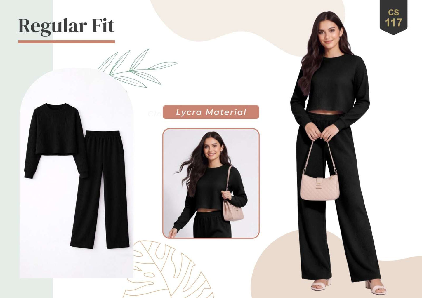 Rajnandini Lucy Lycra Casual Co-Ord Set - Amrah Wholesale