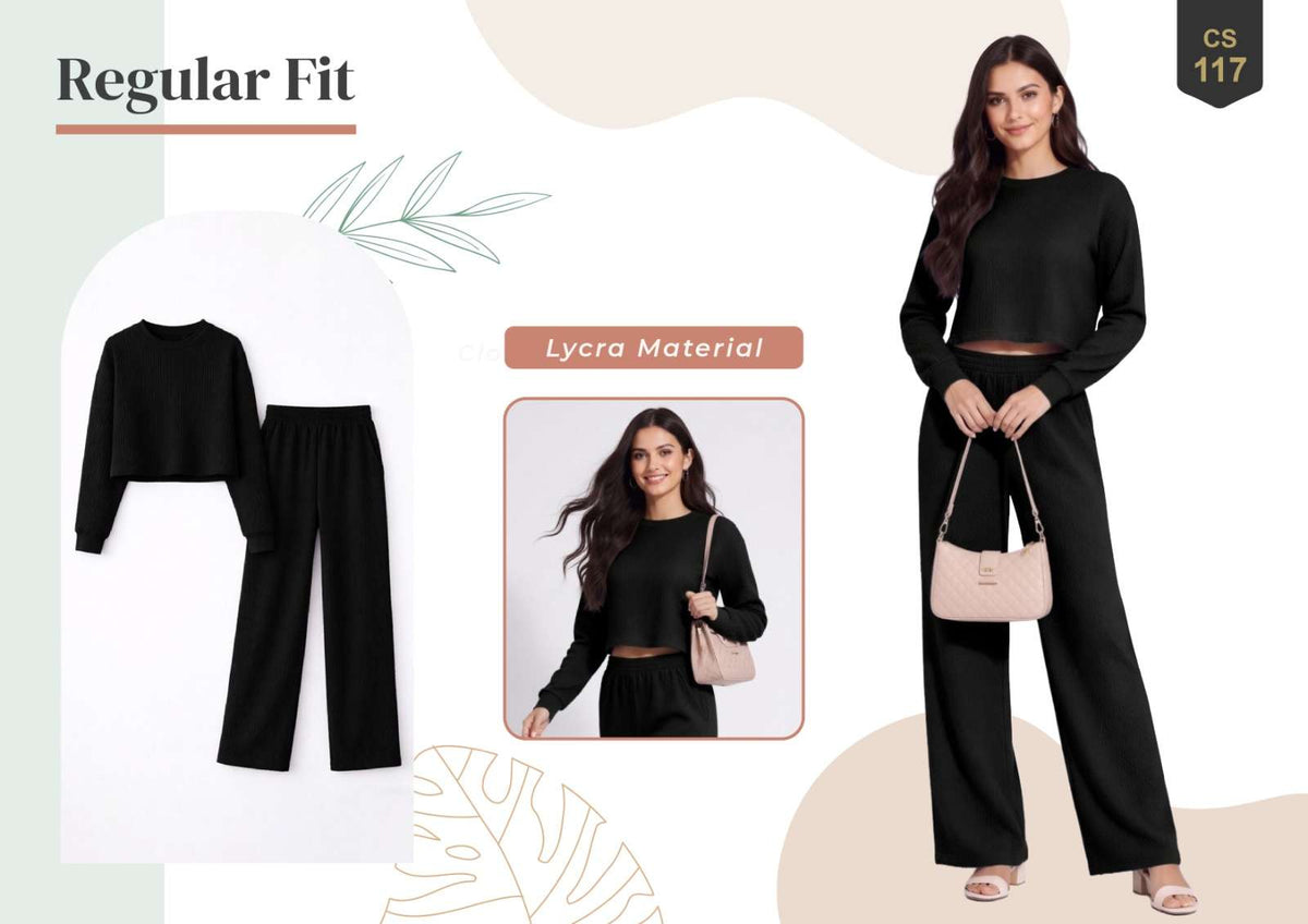 Rajnandini Lucy Lycra Casual Co-Ord Set - Amrah Wholesale