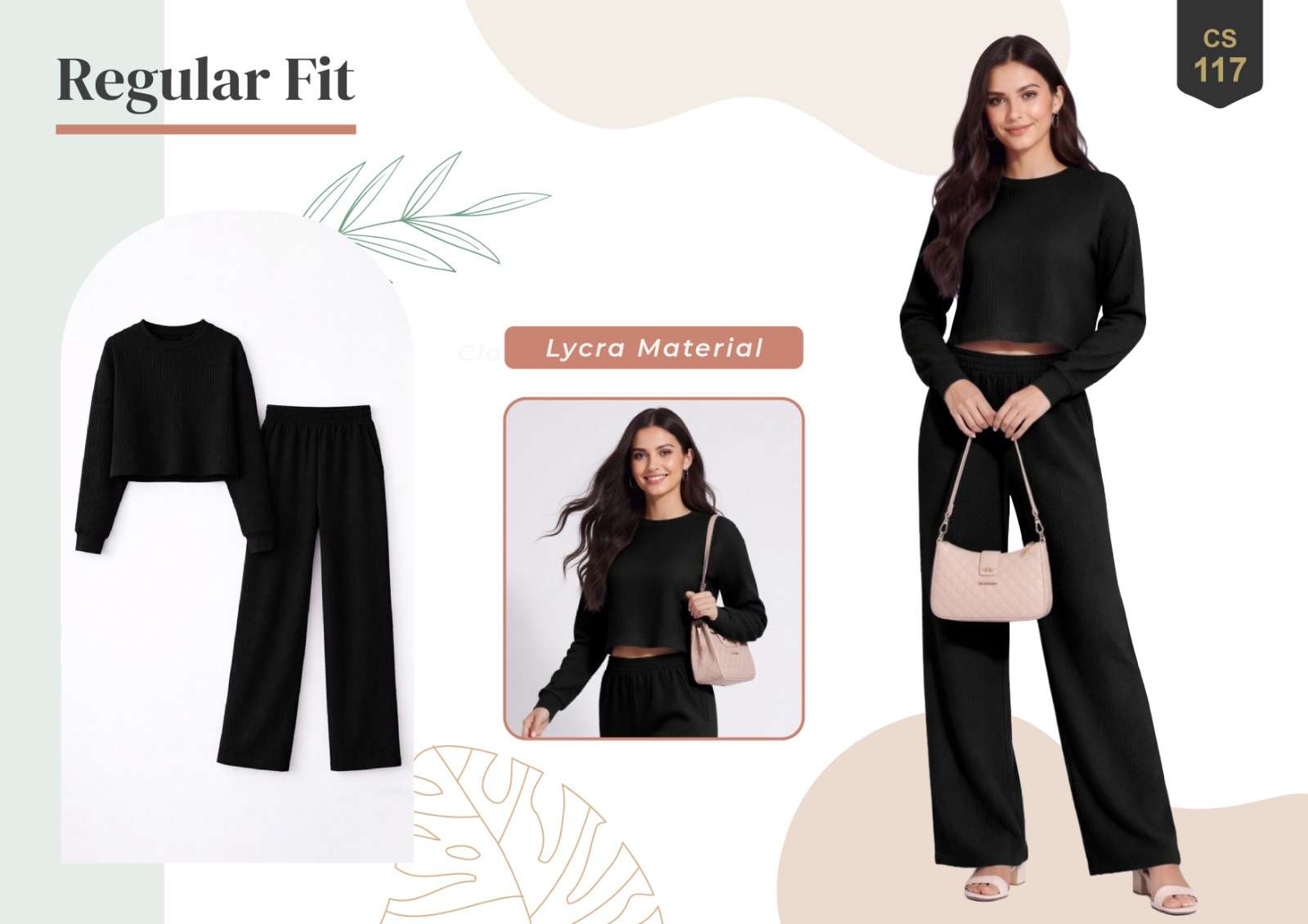 Rajnandini Lucy Lycra Casual Co-Ord Set - Amrah Wholesale