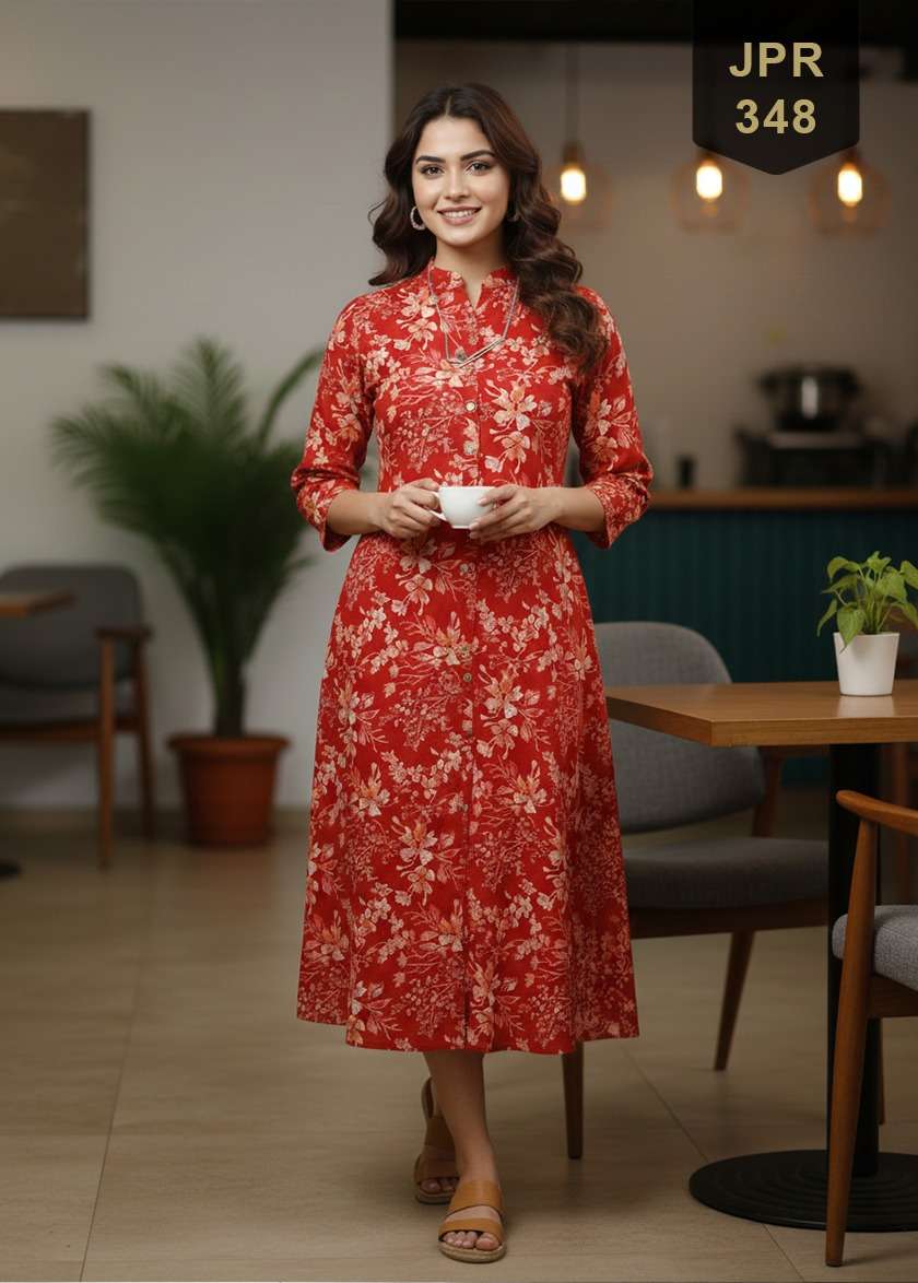 Rajnandini Monsoon Vol 3 Jaipuri Cotton Printed Middy Dress