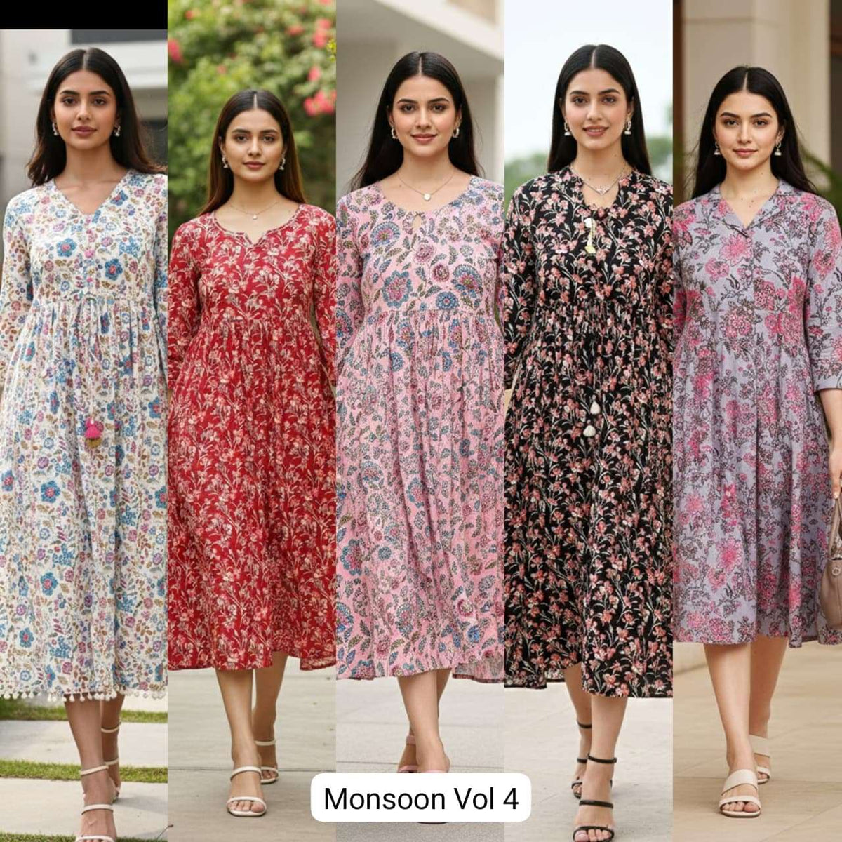 Rajnandini Monsoon Vol 4 Jaipuri Cotton Printed Gown