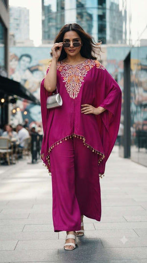 Rajnandini Muskan Designer Kaftan Co-Ord Set Wholesale Catalogue - Amrah Wholesale