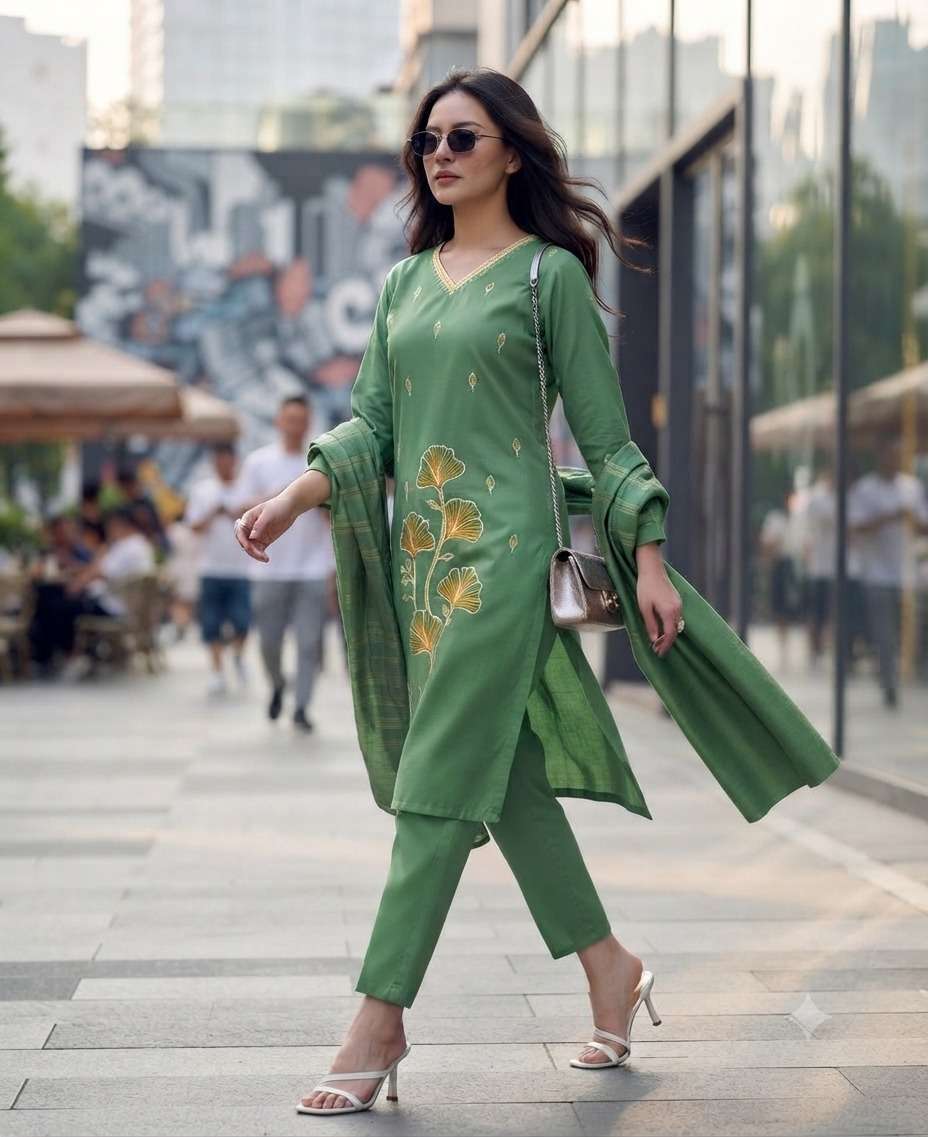 Rajnandini Raahi Vol 2 Roman Silk Kurti Pant Dupatta Set Wholesale