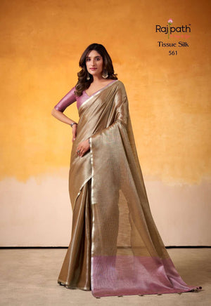 Rajpath Anvika Light Edition Pure Tissue Silk Saree