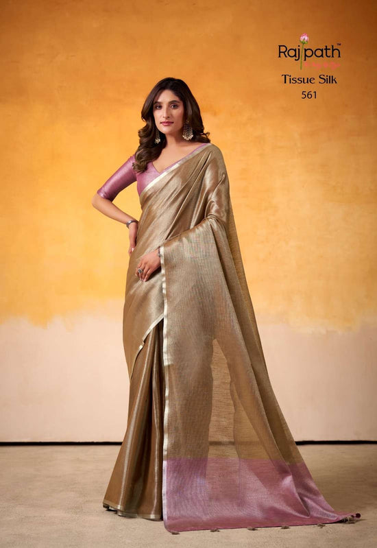 Rajpath Anvika Light Edition Pure Tissue Silk Saree