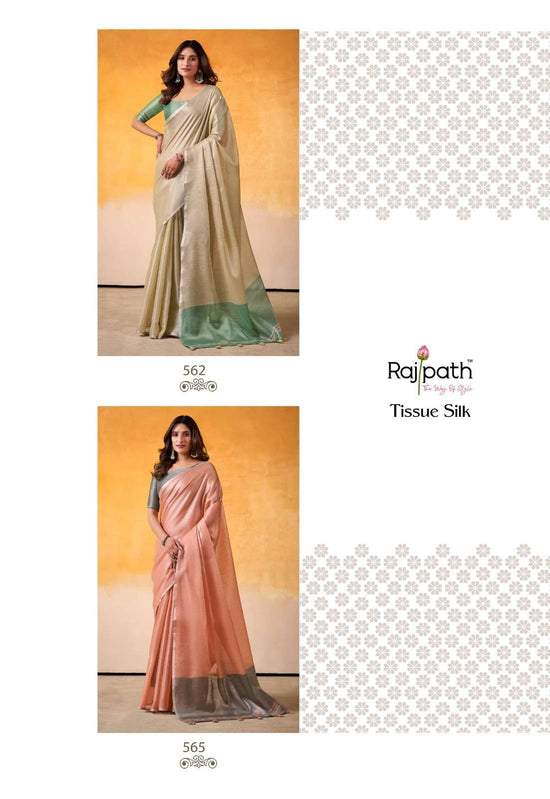 Rajpath Anvika Light Edition Pure Tissue Silk Saree