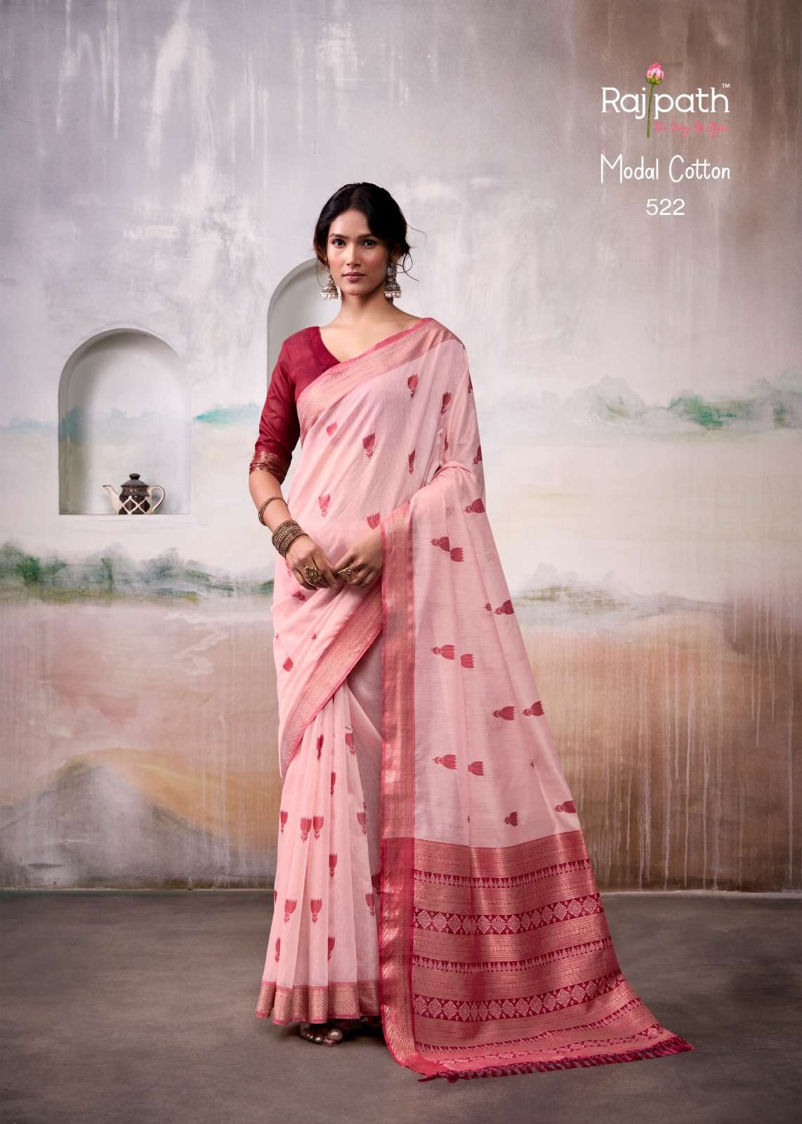 Rajpath Aqua Silk