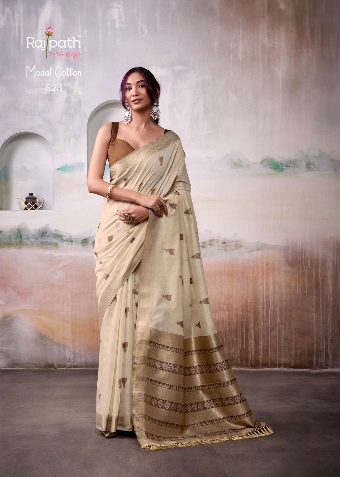 Rajpath Aqua Silk