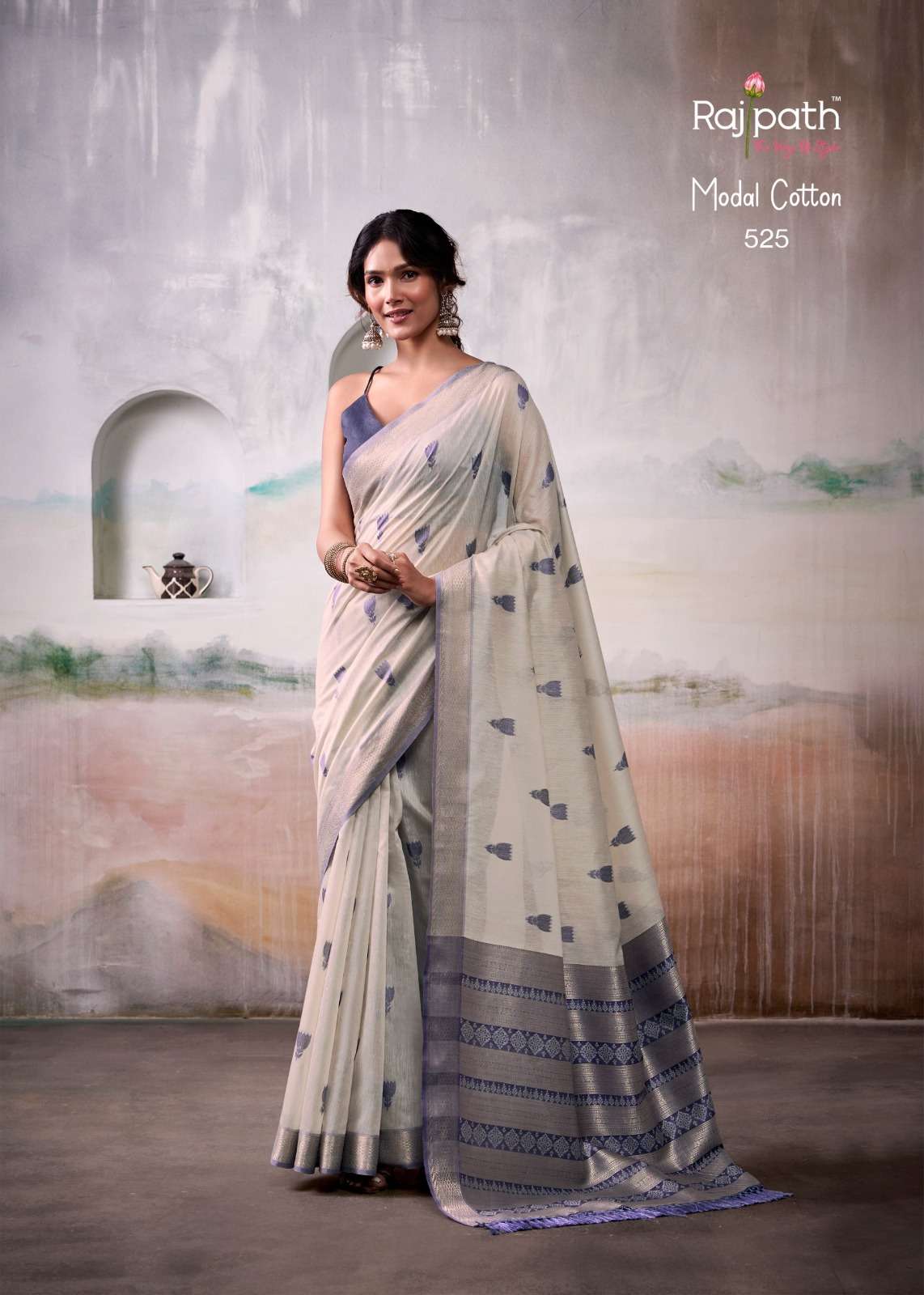 Rajpath Aqua Silk