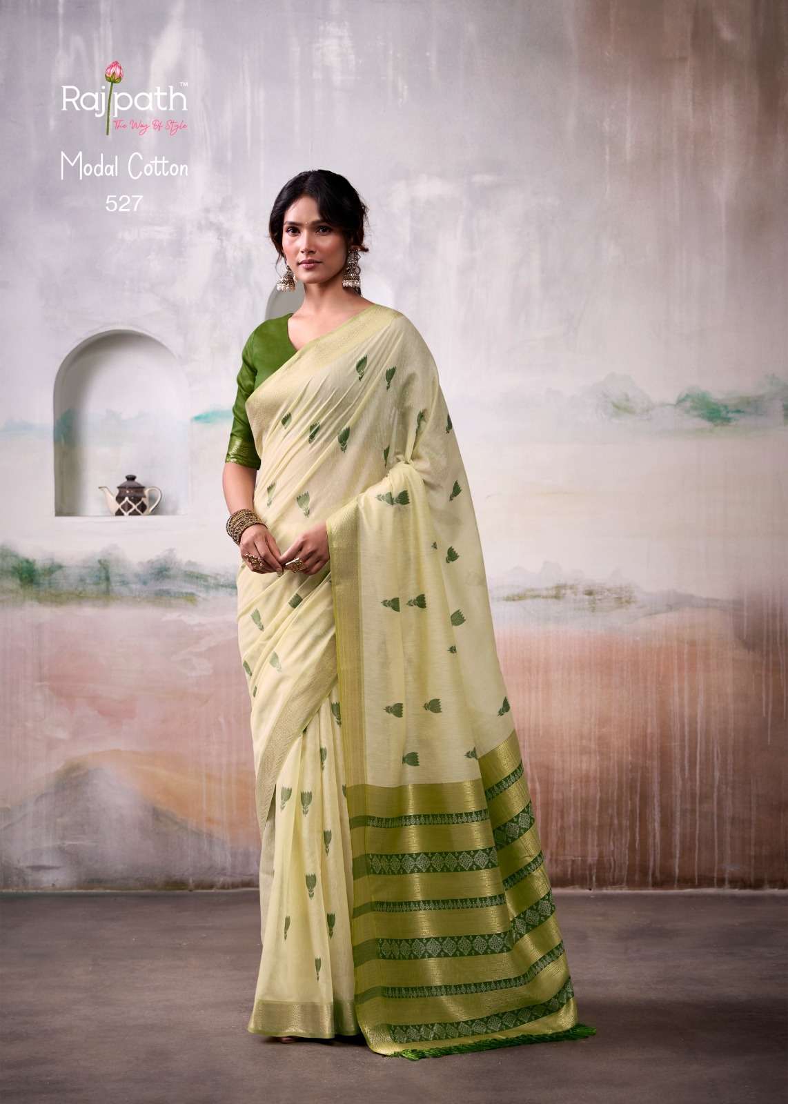 Rajpath Aqua Silk