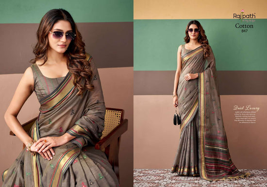 RAJPATH COCO COTTON Cotton Printed Saree - Amrah Wholesale