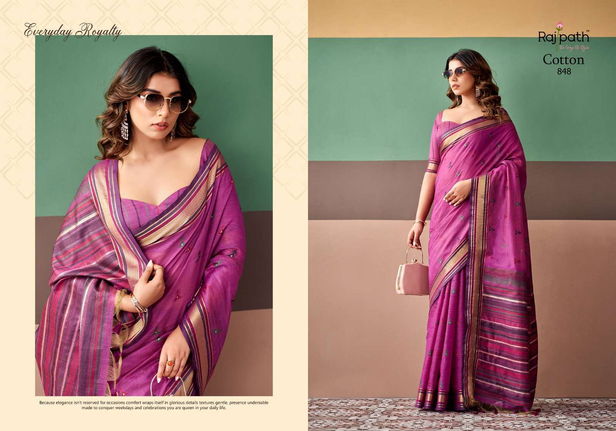 RAJPATH COCO COTTON Cotton Printed Saree - Amrah Wholesale