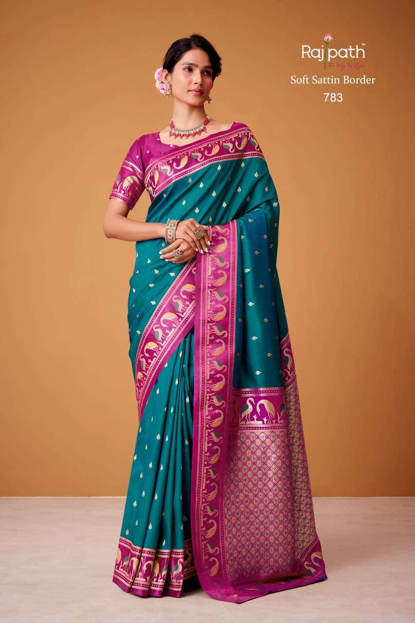 Rajpath Flamingo Silk