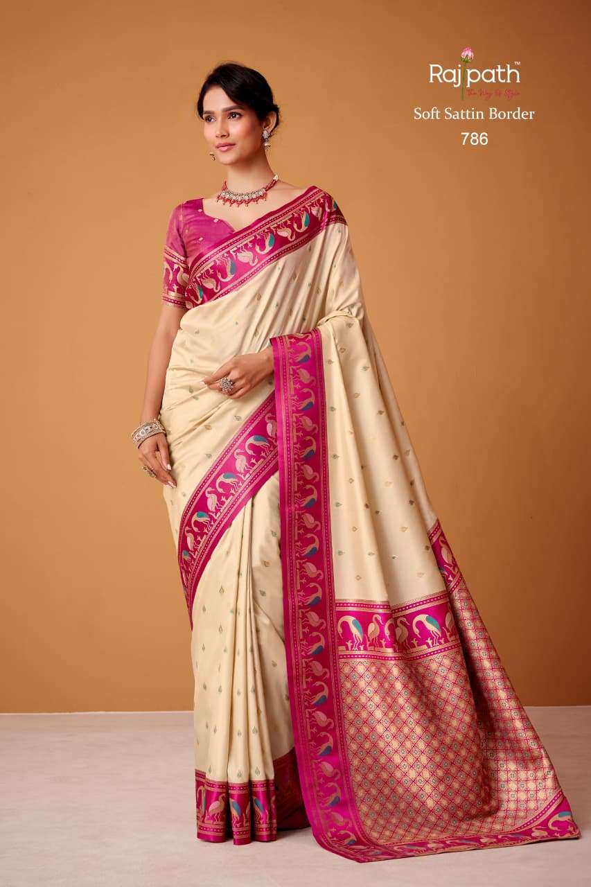 Rajpath Flamingo Silk