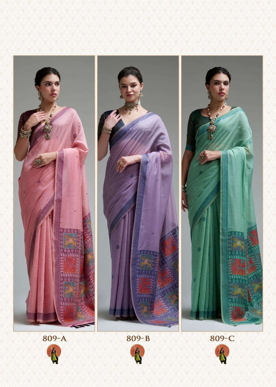 RAJPATH JAMDANI COTTON VOL-4 Premium Cotton Printed Saree
