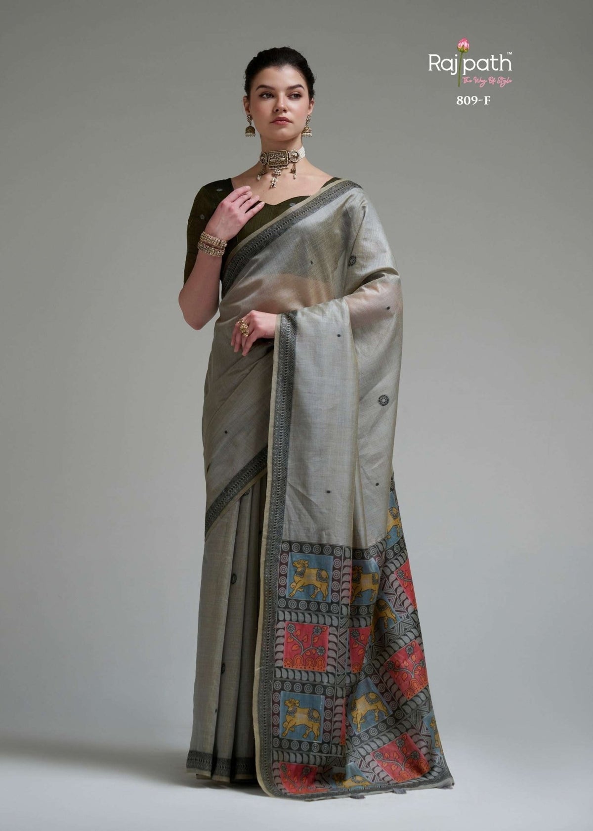 RAJPATH JAMDANI COTTON VOL-4 Premium Cotton Printed Saree - Amrah Wholesale