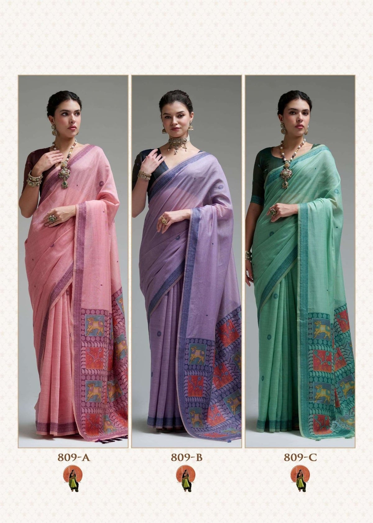RAJPATH JAMDANI COTTON VOL-4 Premium Cotton Printed Saree - Amrah Wholesale
