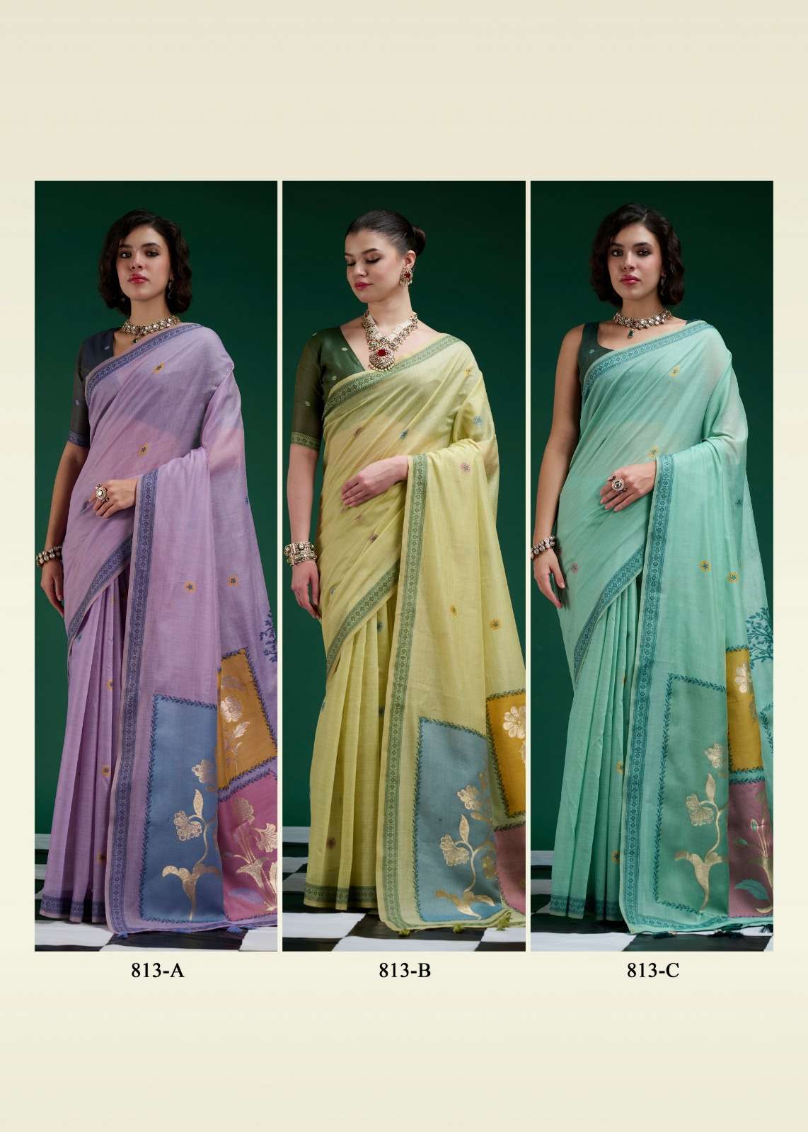 RAJPATH Jamdani Cotton Vol - 02 Sarees - Amrah Wholesale