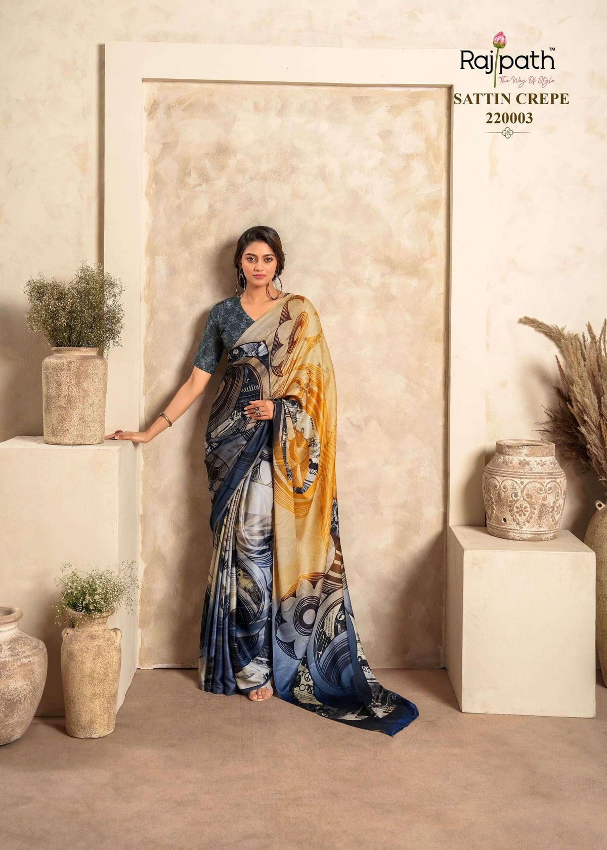 Rajpath Jasmine Saree - Amrah Wholesale