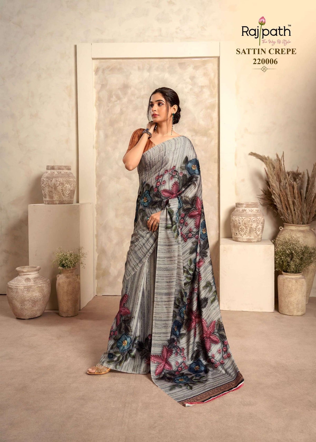 Rajpath Jasmine Saree - Amrah Wholesale