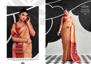 RAJPATH MORDEN SILK 137 Cotton Printed Premium Saree - Amrah Wholesale