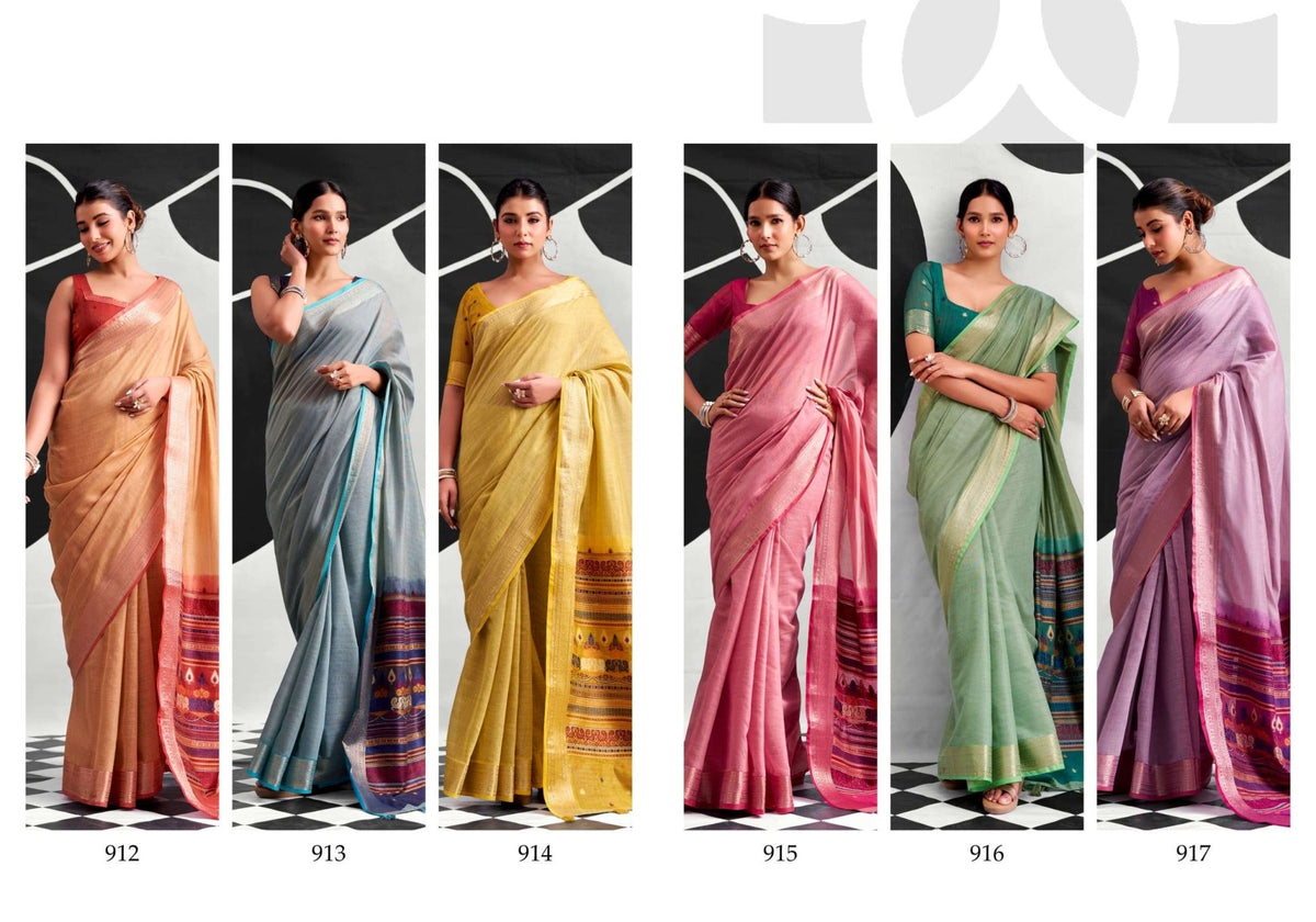 RAJPATH MORDEN SILK 137 Cotton Printed Premium Saree - Amrah Wholesale