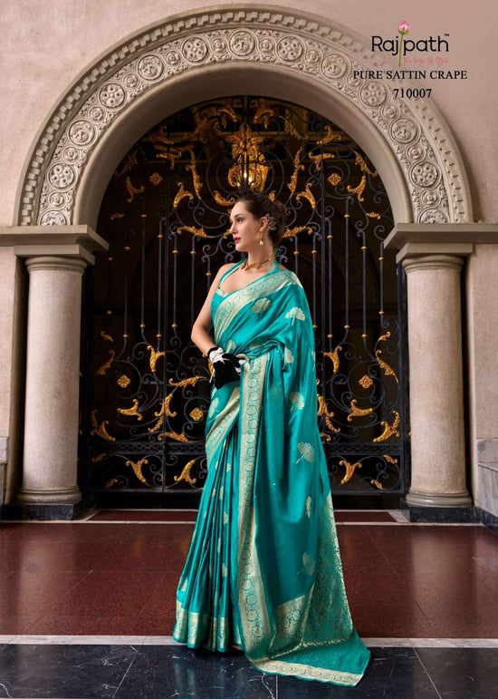 Rajpath Mungha Silk 71001 To 71008 Series Saree Wholesale Catalogue - Amrah Wholesale