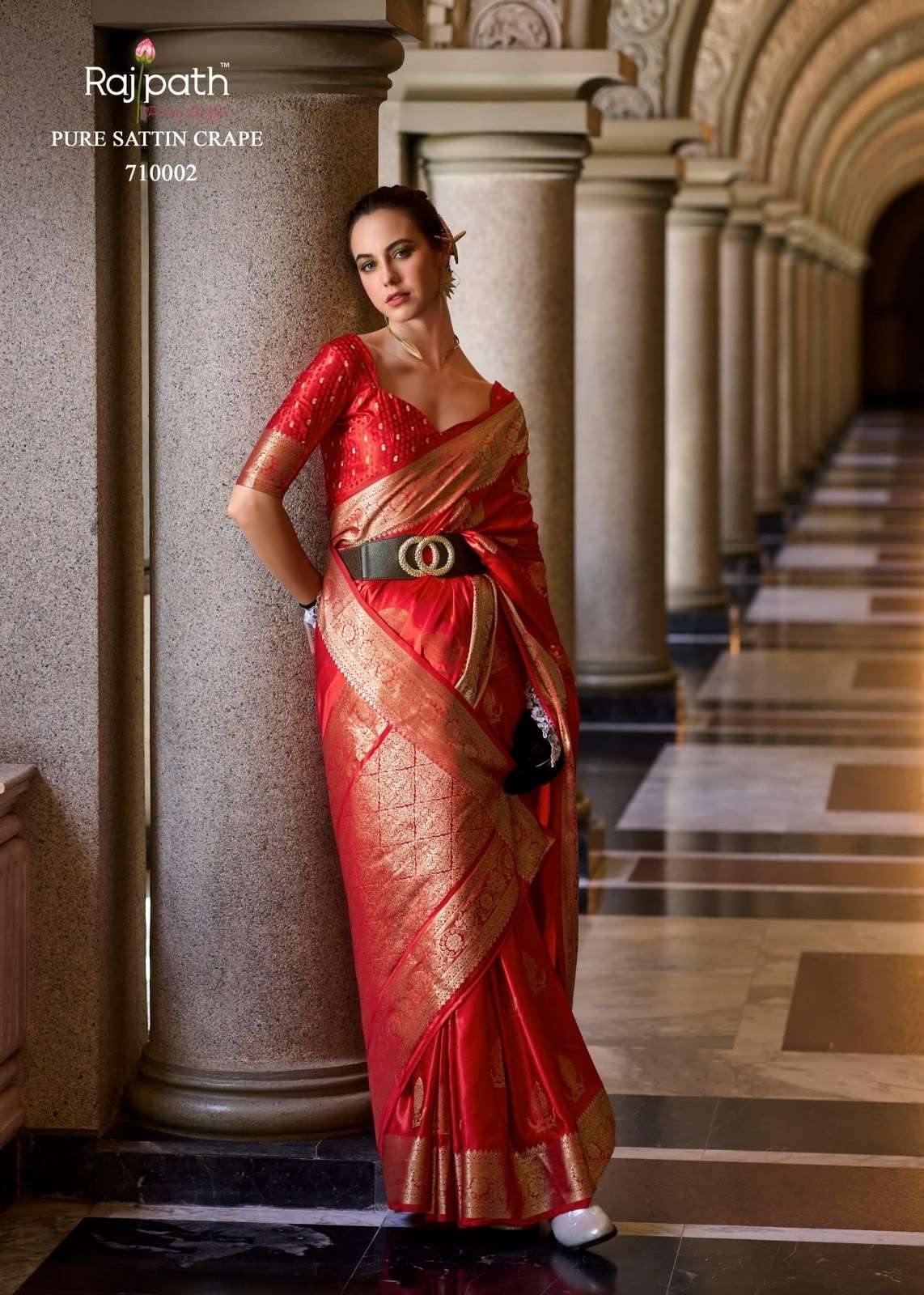 Rajpath Mungha Silk 71001 To 71008 Series Saree Wholesale Catalogue - Amrah Wholesale