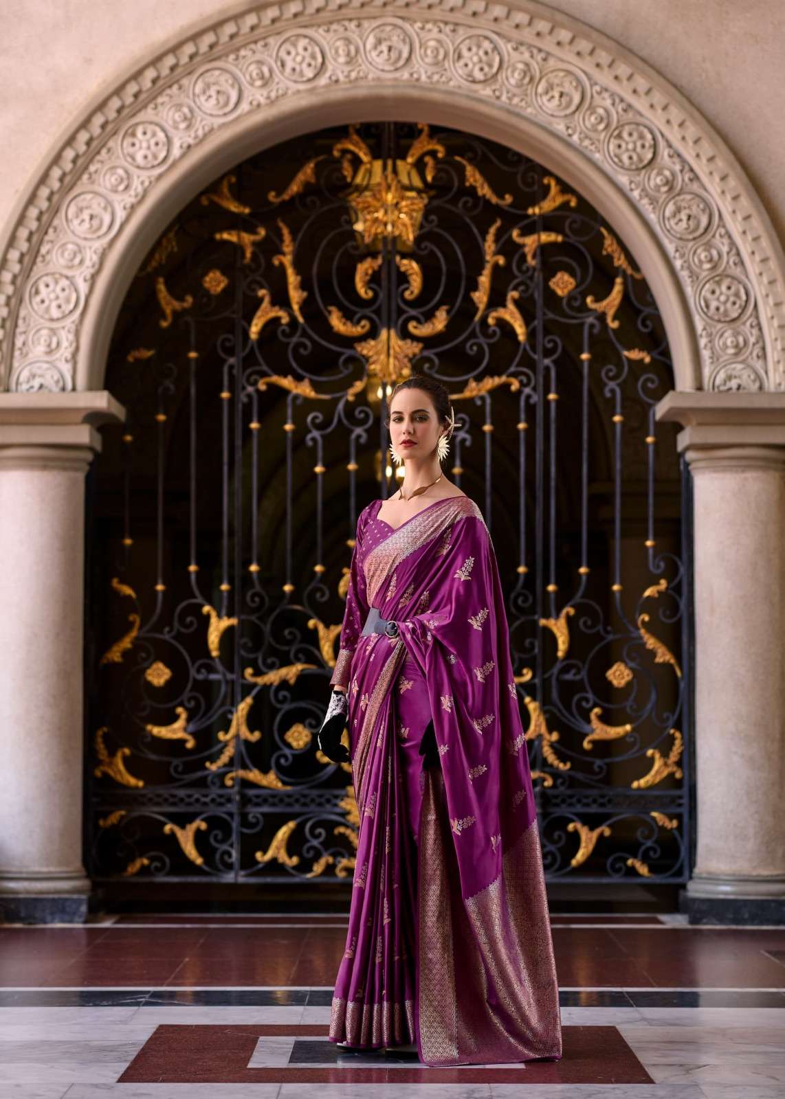 Rajpath Mungha Silk 71001 To 71008 Series Saree Wholesale Catalogue - Amrah Wholesale