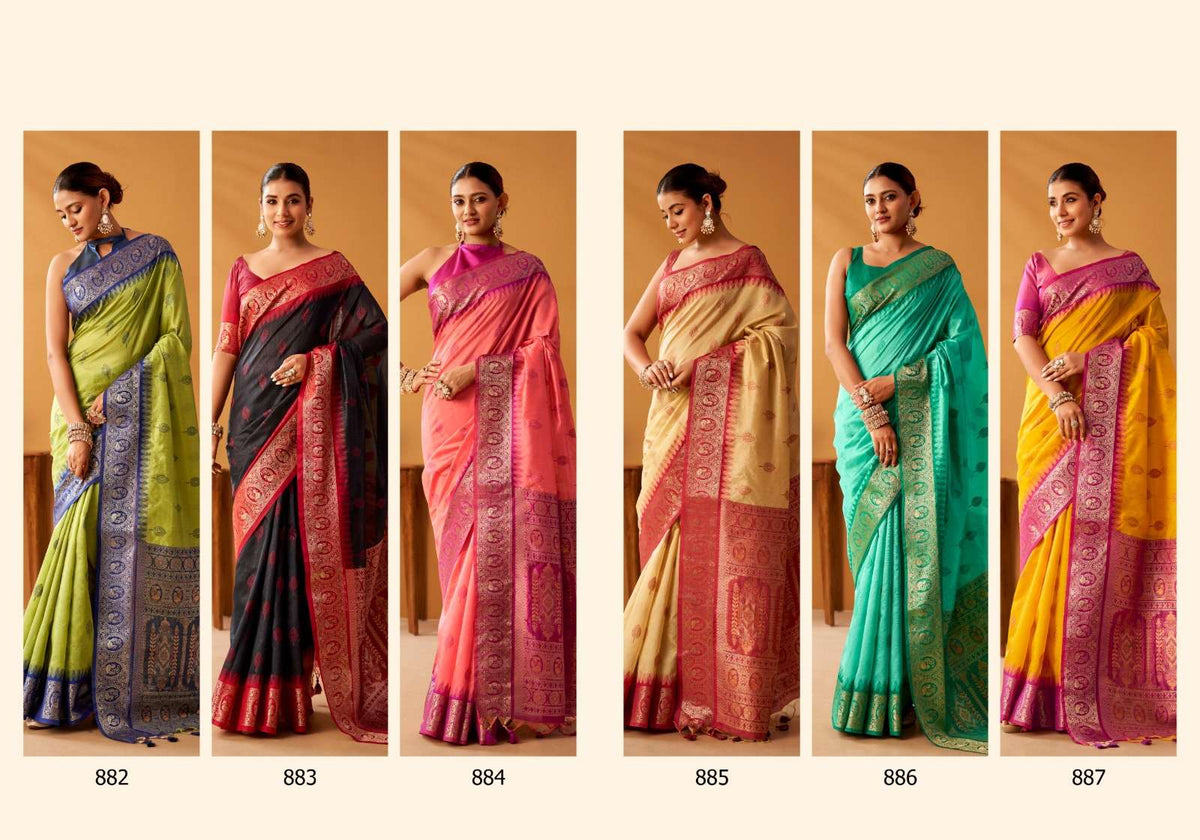 Rajpath Nova Tussar Cotton Pochampalli Saree - Amrah Wholesale