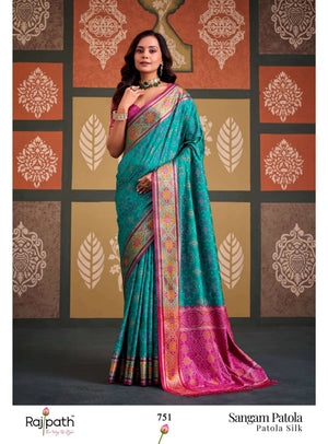 Rajpath Sangam Patola Patola Silk Saree - Amrah Wholesale