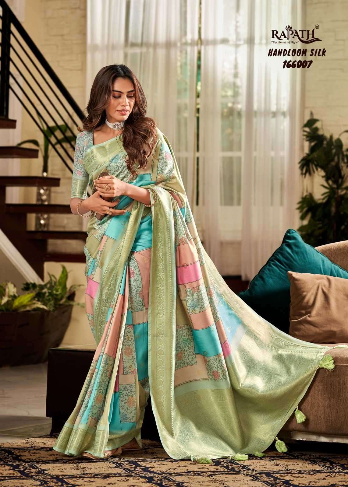 RAJPATH SHRINIKA Handloom Silk Soft Silk Sarees