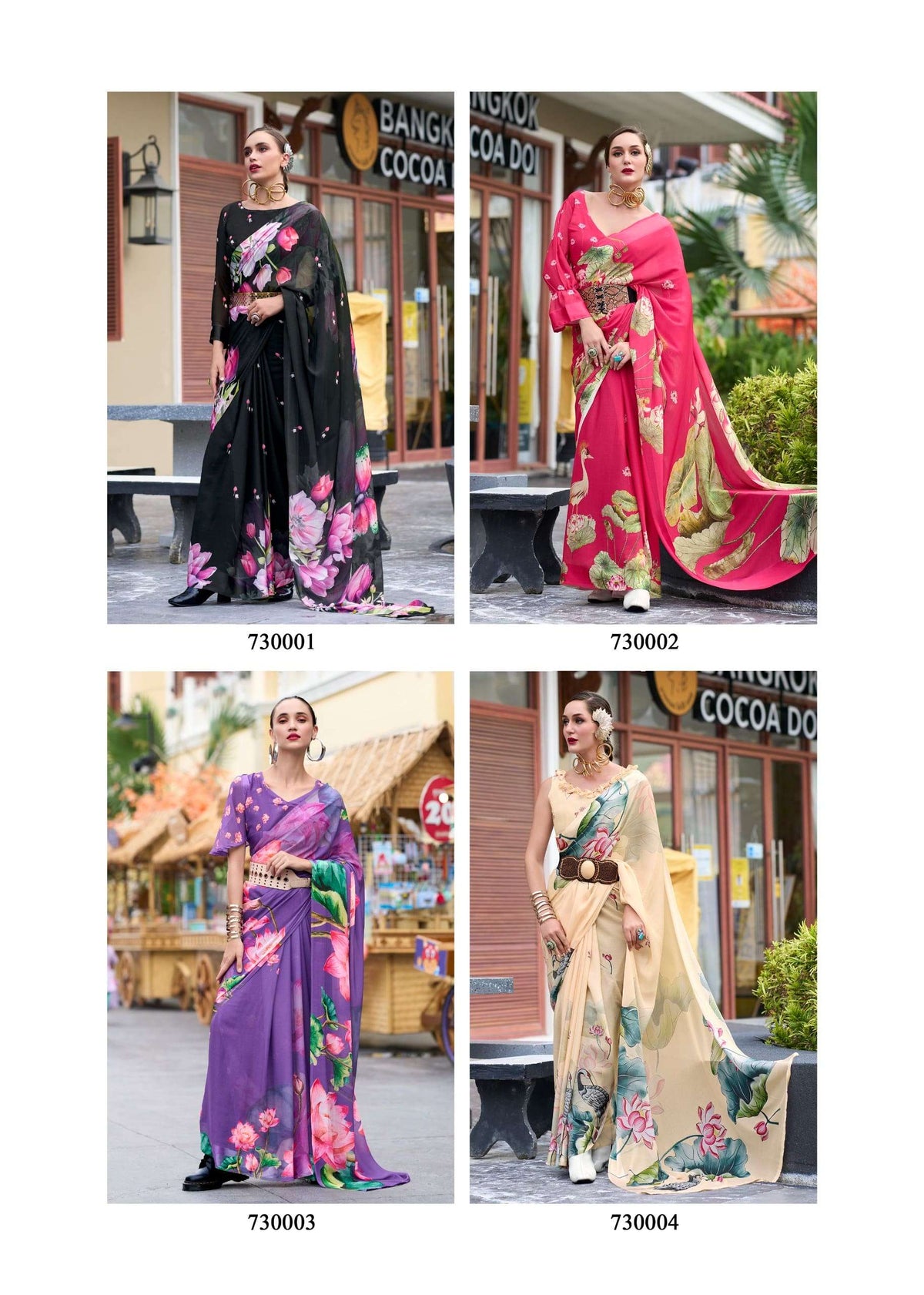 Rajpath The Sakira 730001 To 730008 Georgette Printed Saree