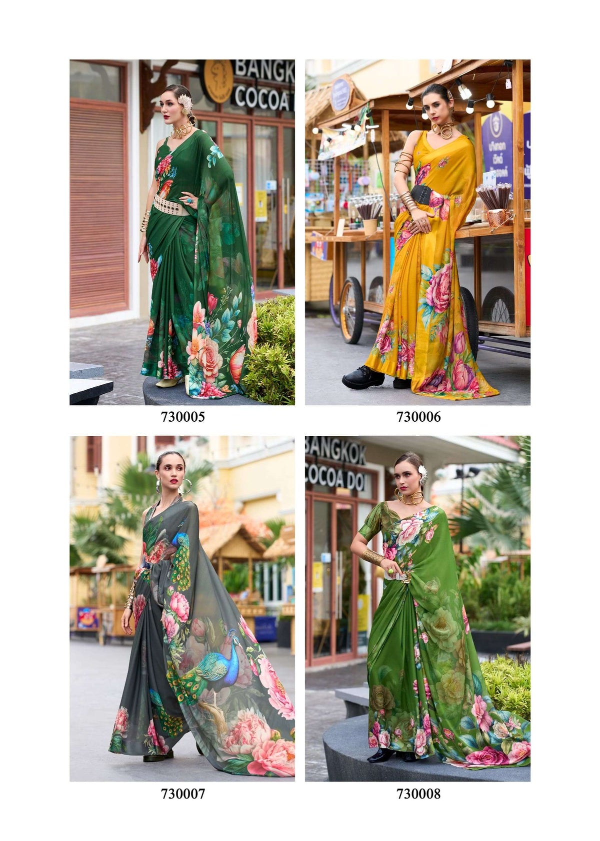 Rajpath The Sakira 730001 To 730008 Georgette Printed Saree