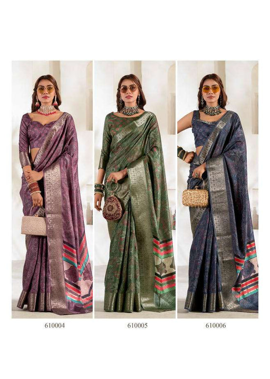Rajpath Violet Silk 610001 To 610006 - Amrah Wholesale