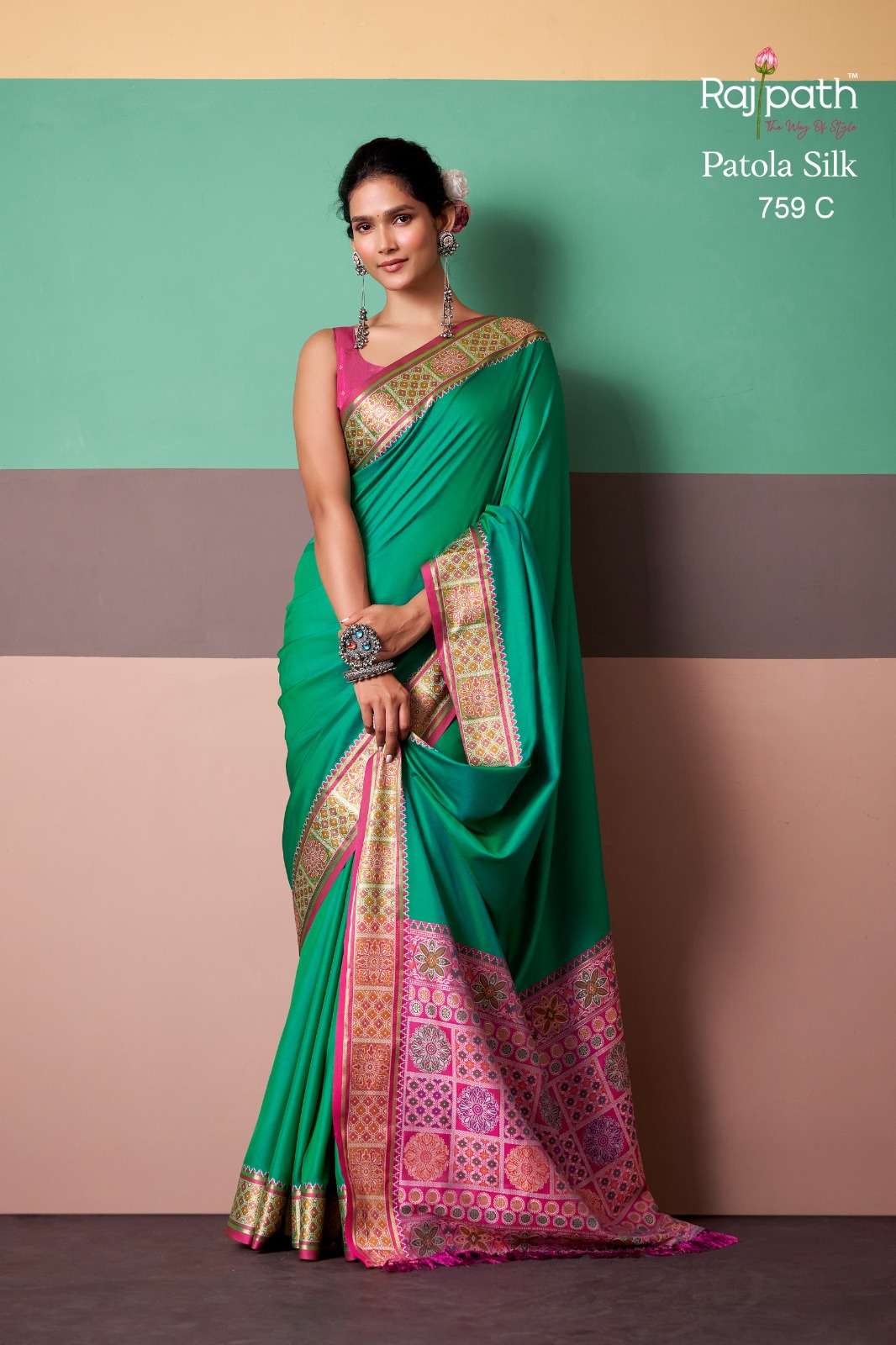 Rajpath Vrindavan Vol - 3 Silk Saree - Amrah Wholesale