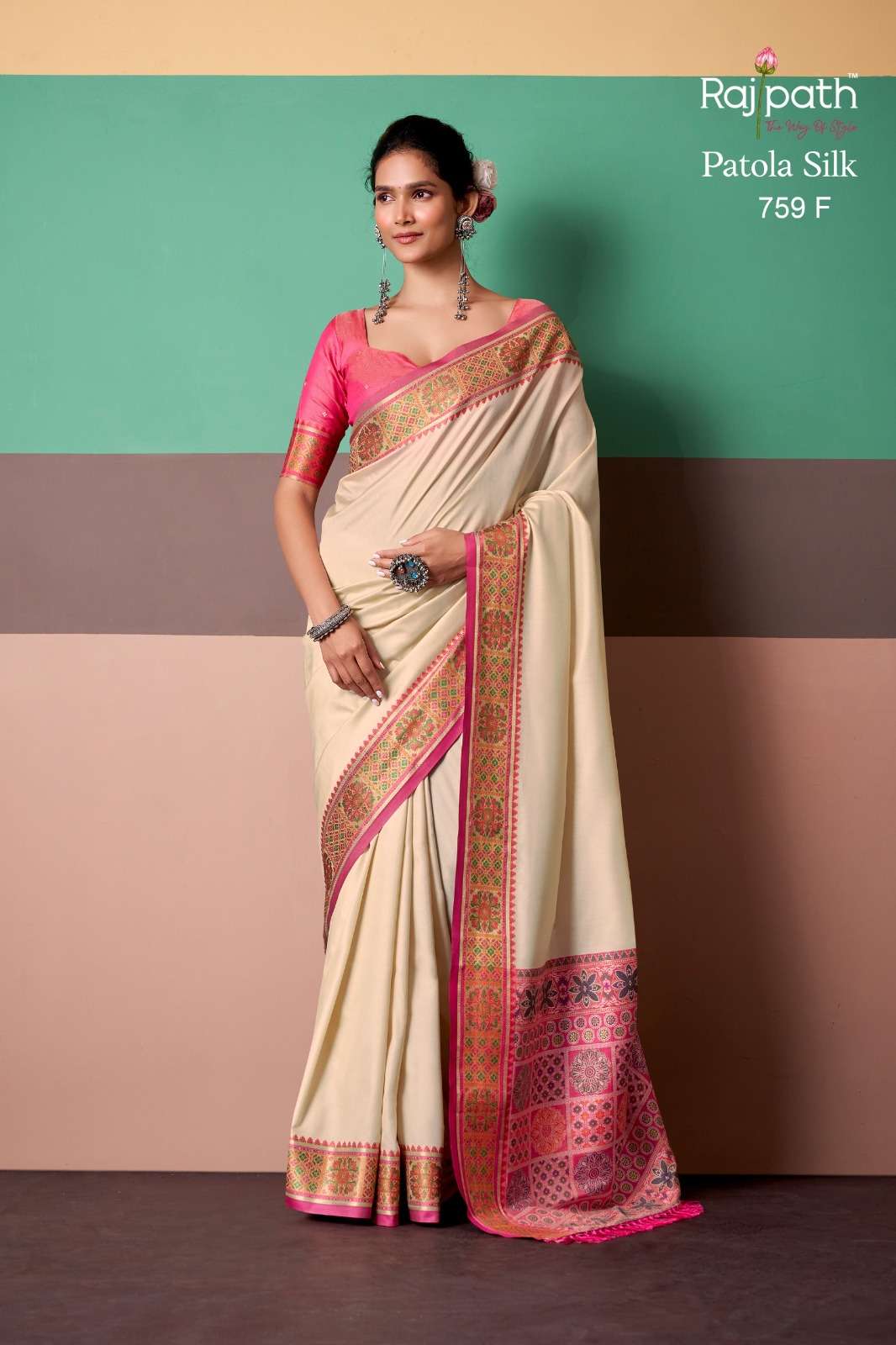 Rajpath Vrindavan Vol - 3 Silk Saree - Amrah Wholesale