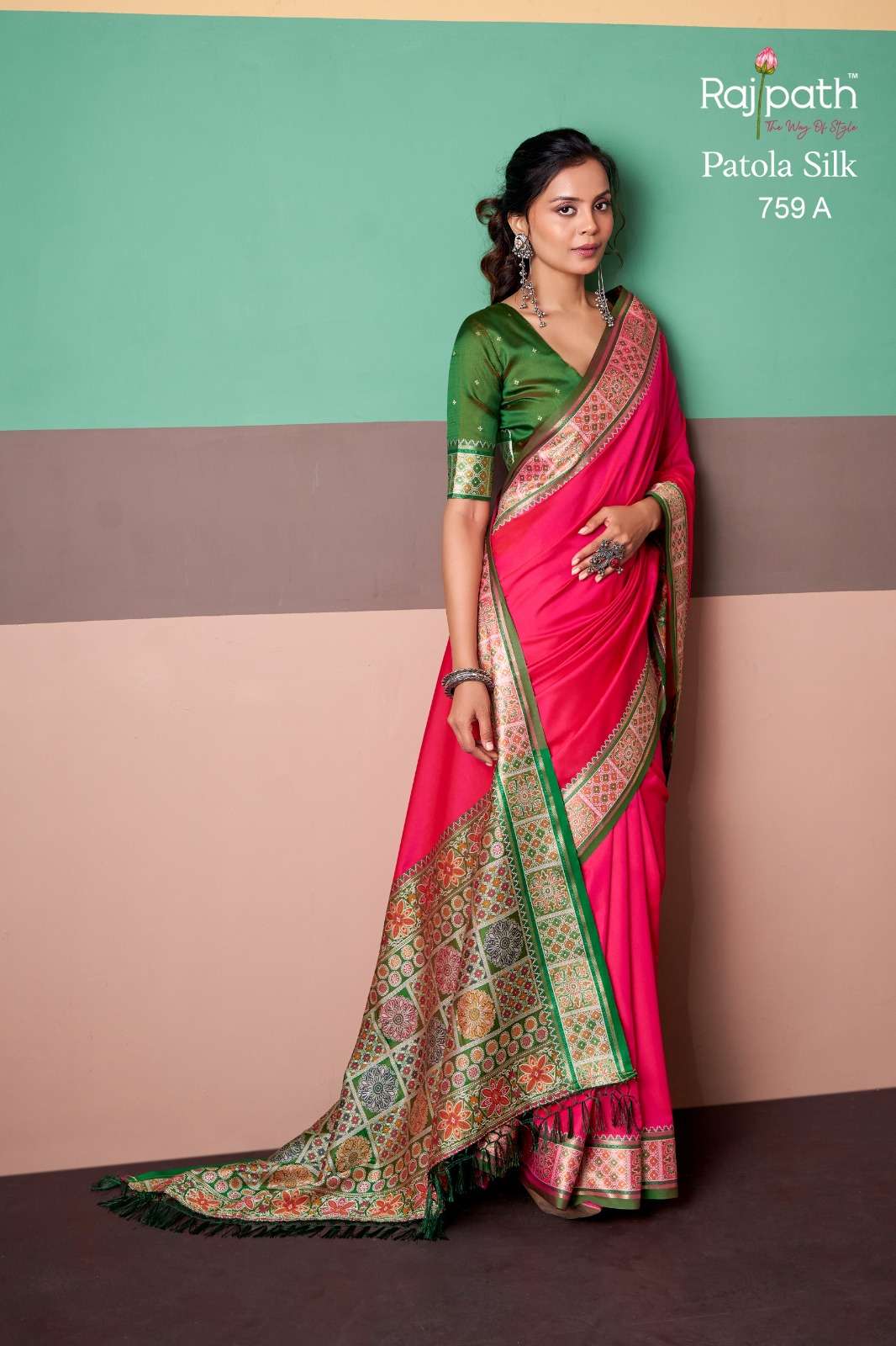 Rajpath Vrindavan Vol - 3 Silk Saree - Amrah Wholesale