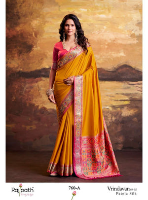 RAJPATH Vrindavan Vol-2 Patola Silk Printed Saree - Amrah Wholesale