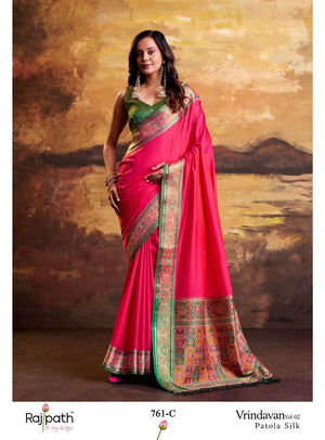 RAJPATH Vrindavan Vol-2 Patola Silk Printed Saree - Amrah Wholesale