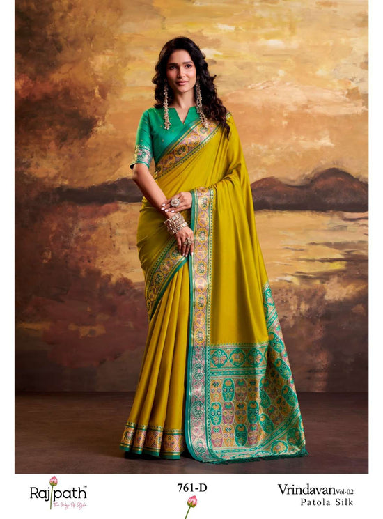 RAJPATH Vrindavan Vol-2 Patola Silk Printed Saree - Amrah Wholesale
