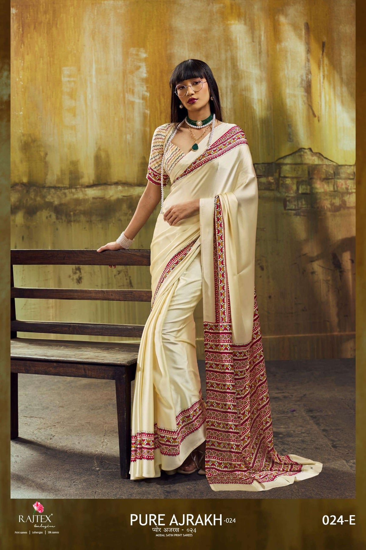 Rajtex Ajrakh Vol 24 Modal Satin Printed Saree