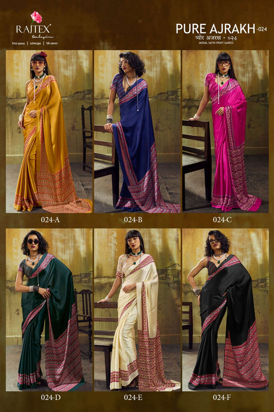 Rajtex Ajrakh Vol 24 Modal Satin Printed Saree