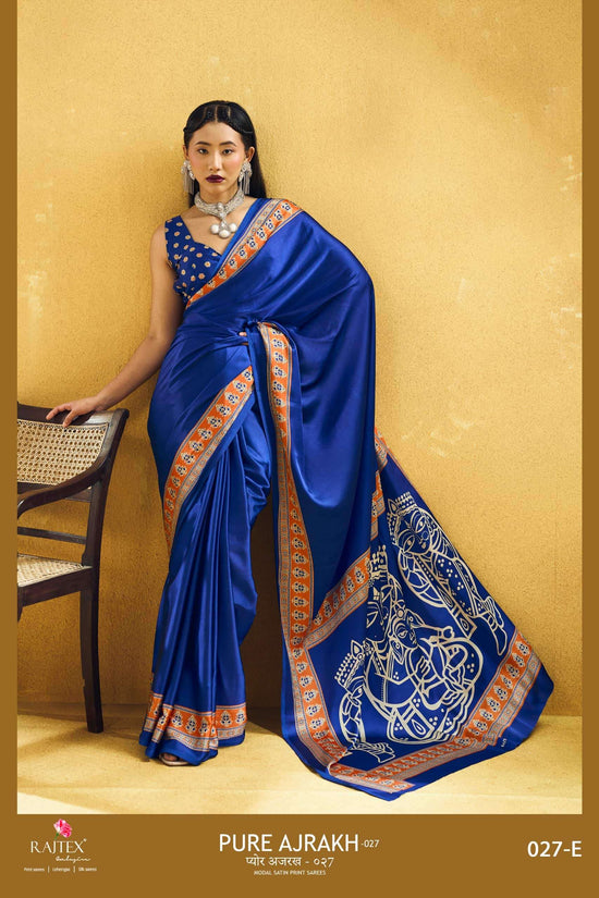 Rajtex Ajrakh Vol-27 Modal Satin Saree