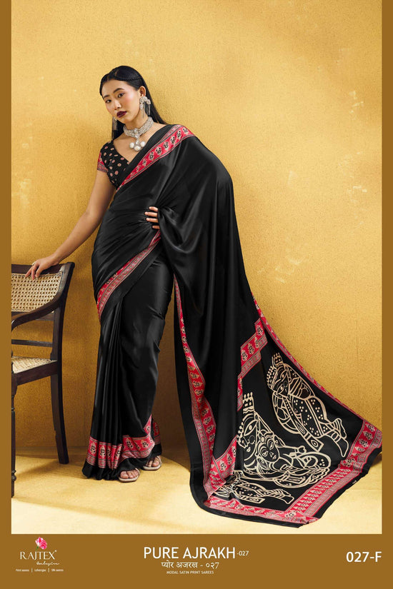 Rajtex Ajrakh Vol-27 Modal Satin Saree