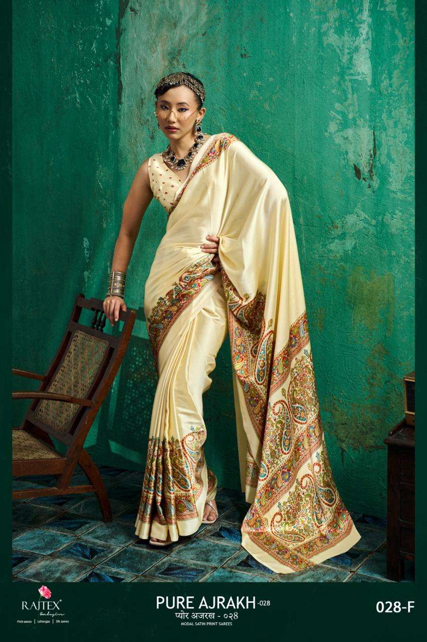 Rajtex Ajrakh Vol-28 Modal Satin Ajrakh Printed Daily Wear Saree