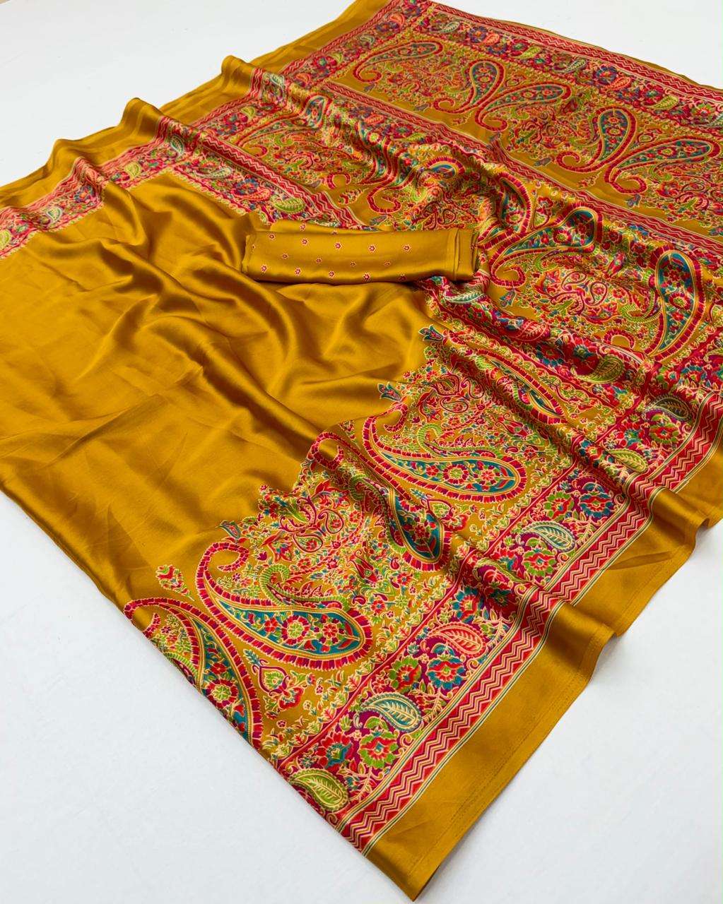 Rajtex Ajrakh Vol-28 Modal Satin Ajrakh Printed Daily Wear Saree