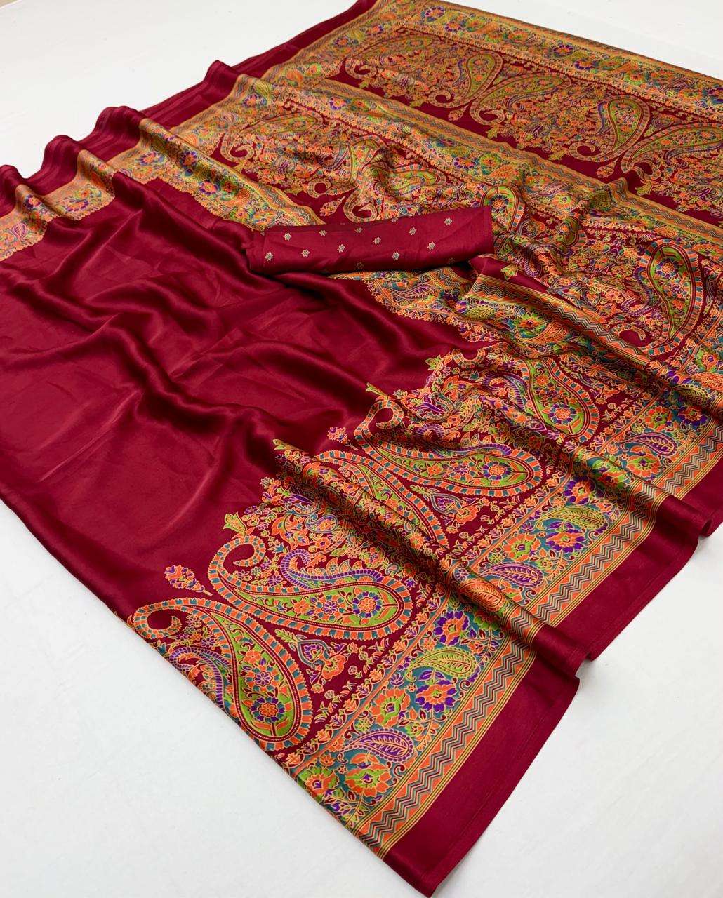 Rajtex Ajrakh Vol-28 Modal Satin Ajrakh Printed Daily Wear Saree