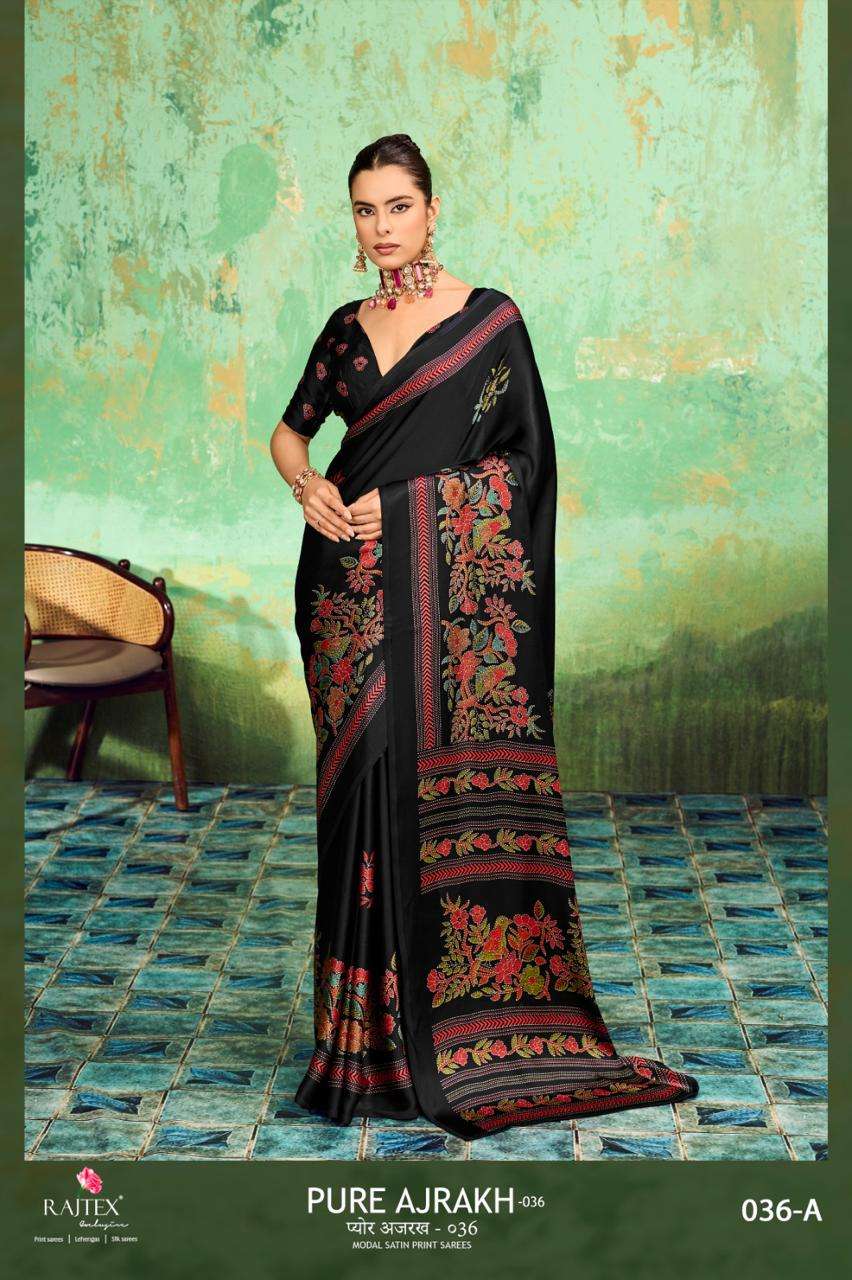 Rajtex Ajrakh Vol 36 Modal Satin Printed Saree